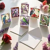 6Pcs Diamond Painting Flowers and Birds Greeting Card Set with Envelopes for Beginner Adult Holiday Gifts