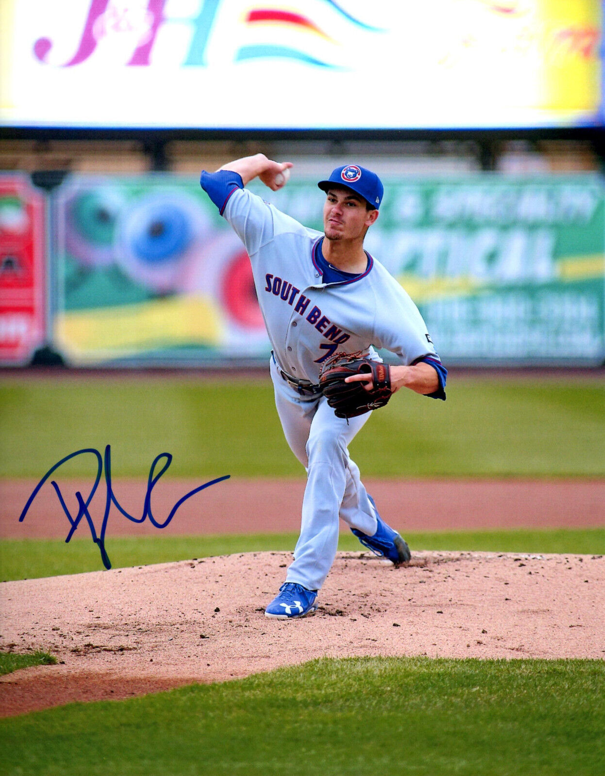 Dylan Cease Chicago Cubs top prospect Signed 8x10 Photo Poster painting Autographed South Bend