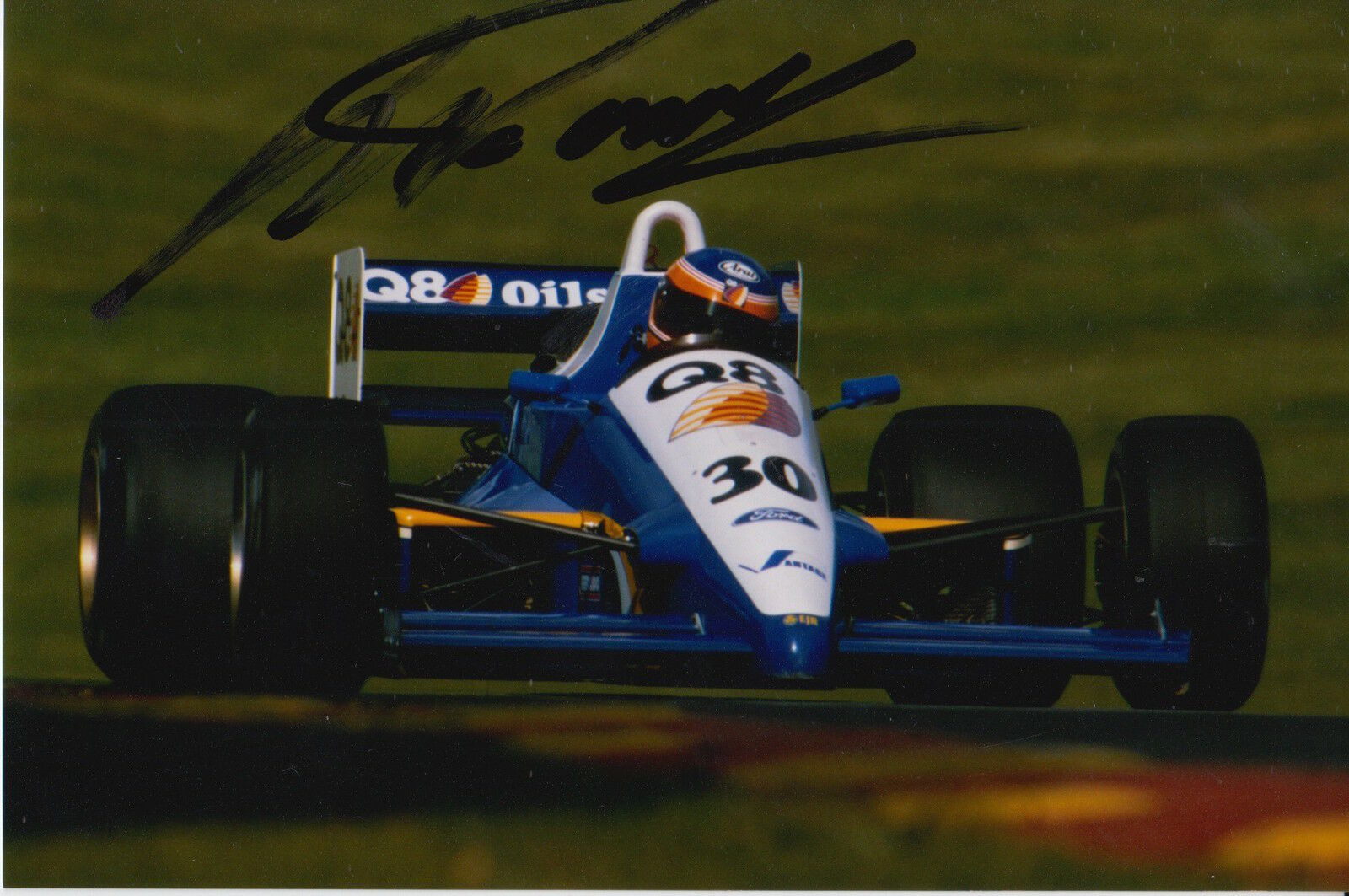 MARTIN DONNELLY HAND SIGNED FORMULA 1 6X4 Photo Poster painting 1.