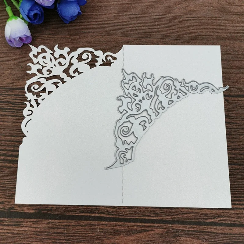 Flower Frame Metal Cutting Dies Stencils For DIY Scrapbooking Decorative Embossing Handcraft Die Cutting Template