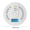 Digital Carbon Monoxide Detector Battery Powered CO Alarm with LED Indicator