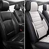 MINGBRON Seat Covers, Car Seat Covers Front Seats, Car Seat Cover, Car Seat Protector Waterproof, Car Seat Cushion Nappa Leather, Black Seat Covers Carseat Cover Universal Fit for Most Cars