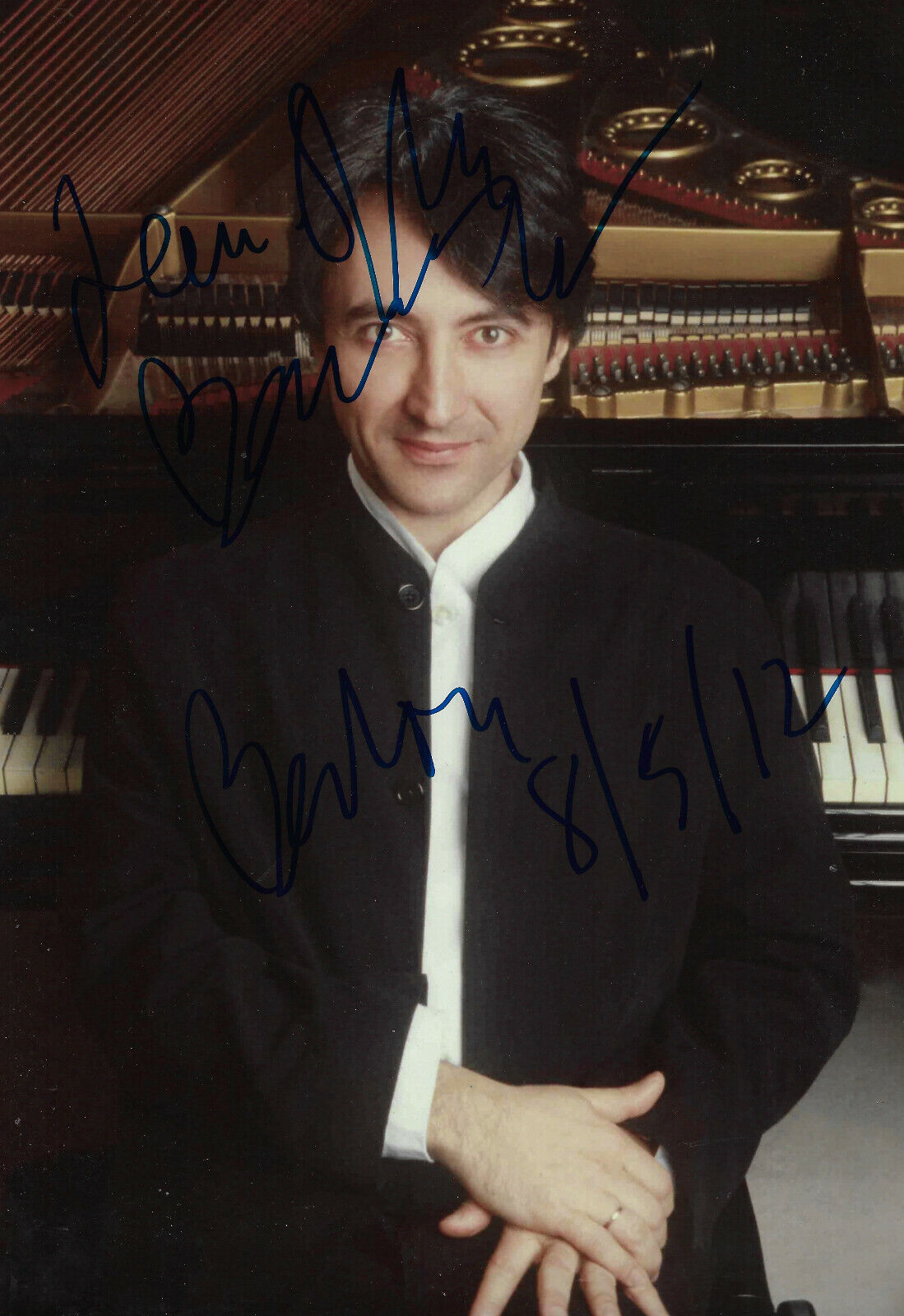 Jean-Efflam Bavouzet Pianist signed 8x12 inch Photo Poster painting autograph