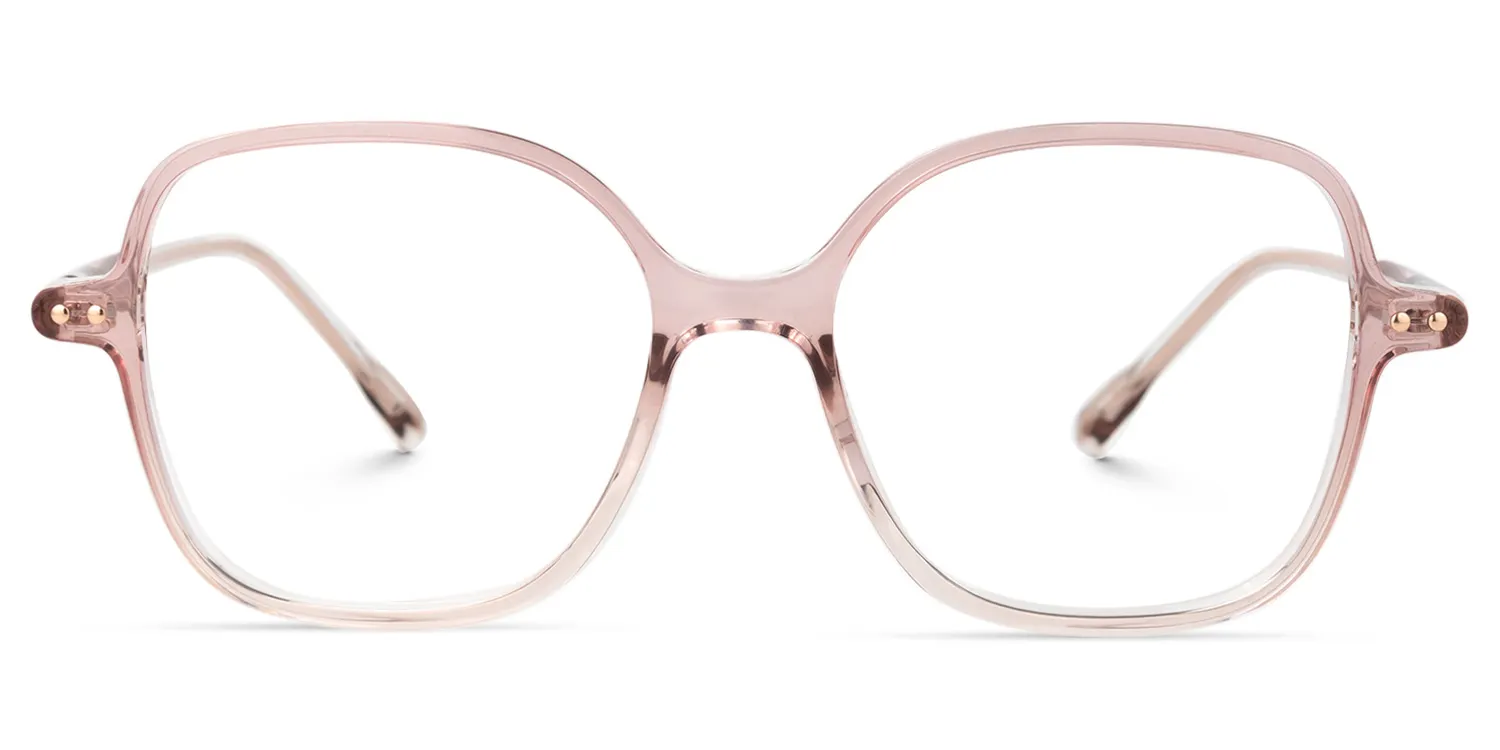Kasandra Rosa Quadratisch Brille Rosa