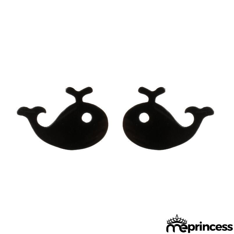 Women Fashion Hollow Eagle Owl Snake Dolphin Bee Giraffe Elephant Dog Cat Rabbit Fish Bird Penguim Stainless Steel Stud Earrings