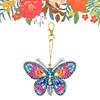 >SALE<Butterfly 5D Diamond Painting Keychain Slap Luminous DIY Pendant (dsk014)