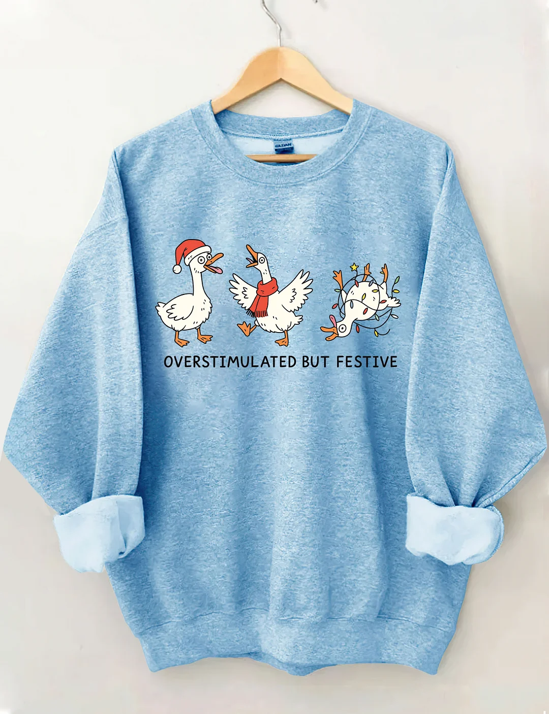 Overstimulated But Festive Sweatshirt