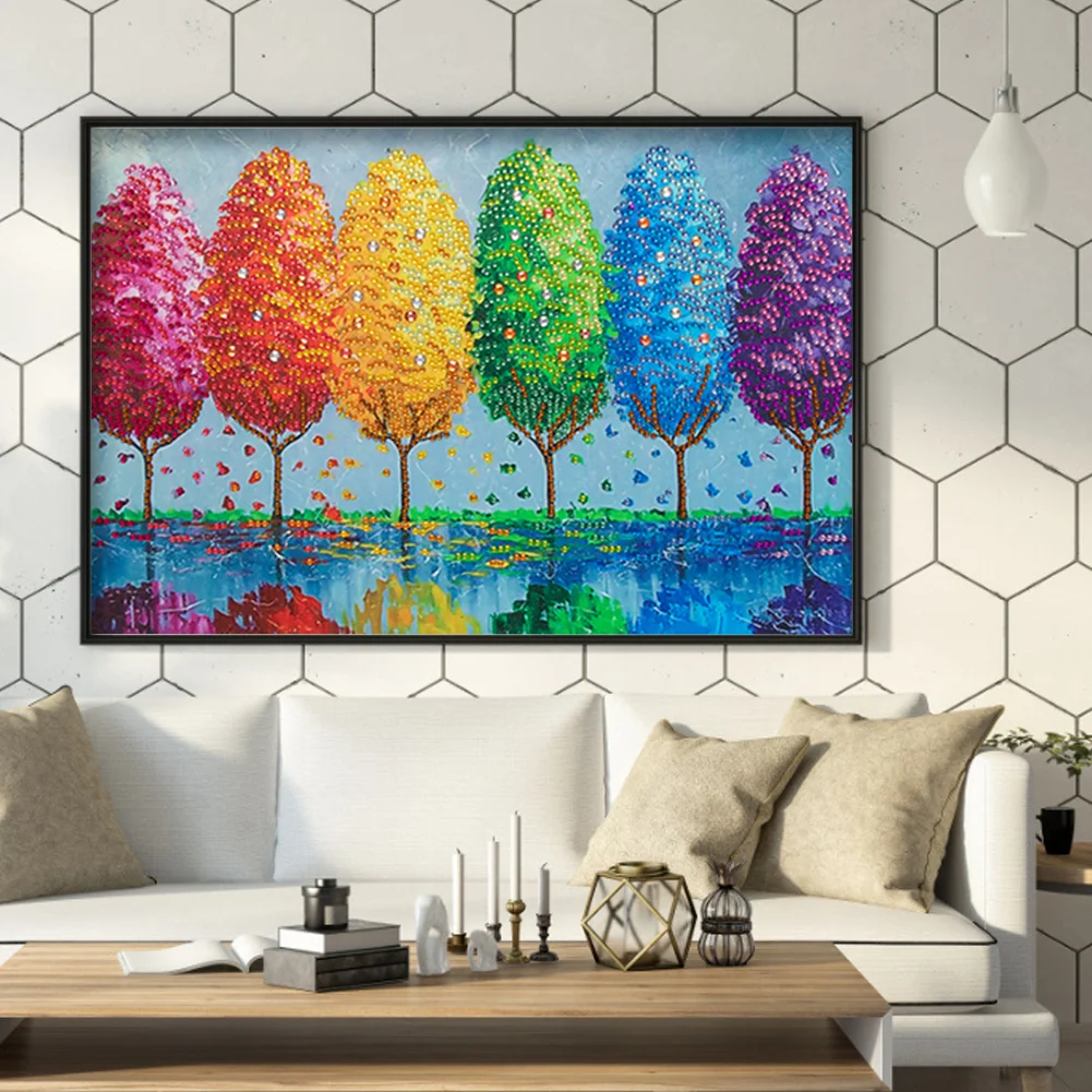 Diamond Painting - Special Shaped Drill - Tree(40*30cm)