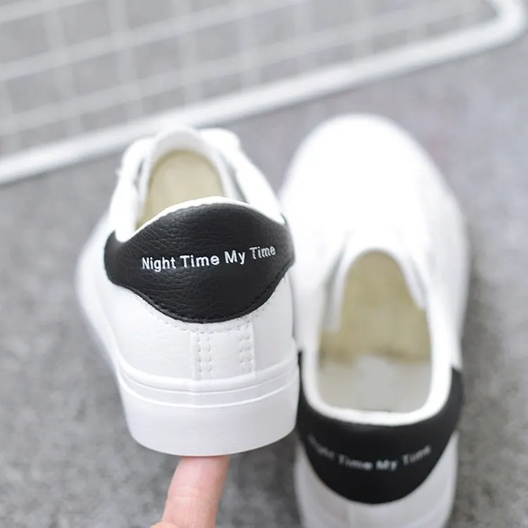 Yyvonne New Small White Shoes Female Korean Version Of Students With Flat Shoes Flat Sports Leisure Round Head Flat Women's Single Shoes