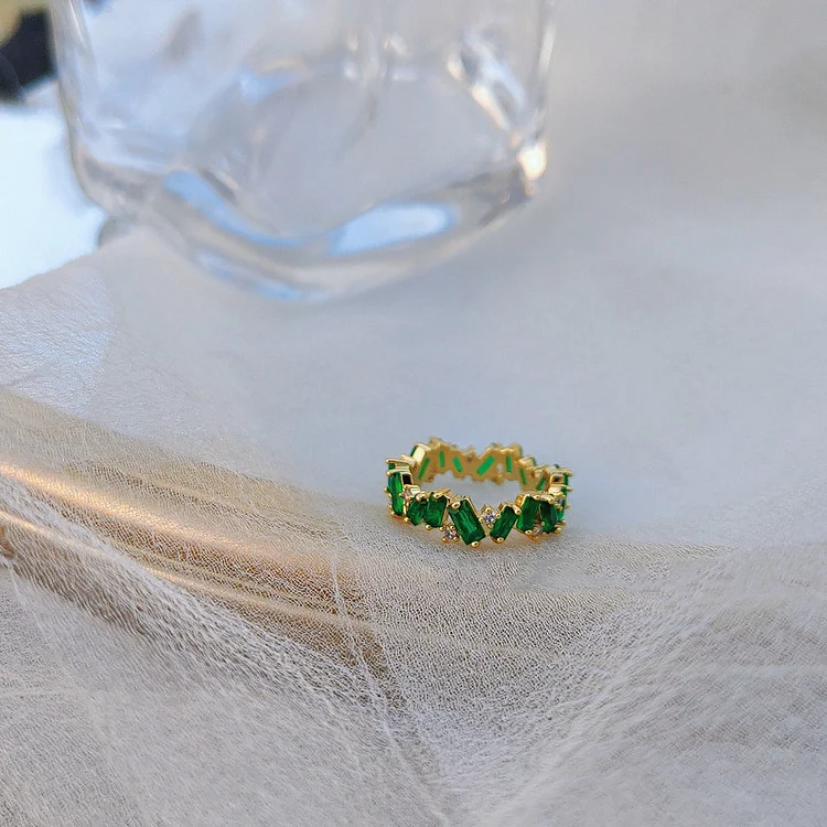 Kawaii Green Irregular Ring