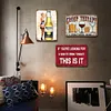 3PCS bi&egrave;re - Panneaux en &eacute;tain m&eacute;tallique(20*30cm/30*40cm) - Bi&egrave;re