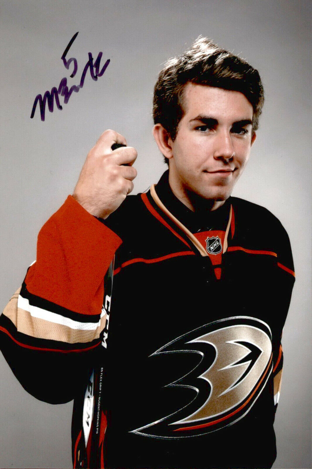 Matthew Berkovitz SIGNED 4x6 Photo Poster painting ANAHEIM DUCKS #2