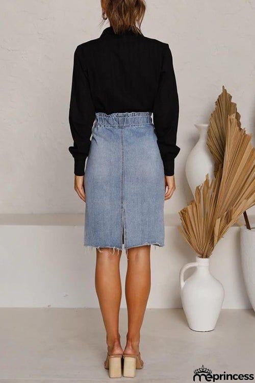 Button Cuffed Sleeve Shirt