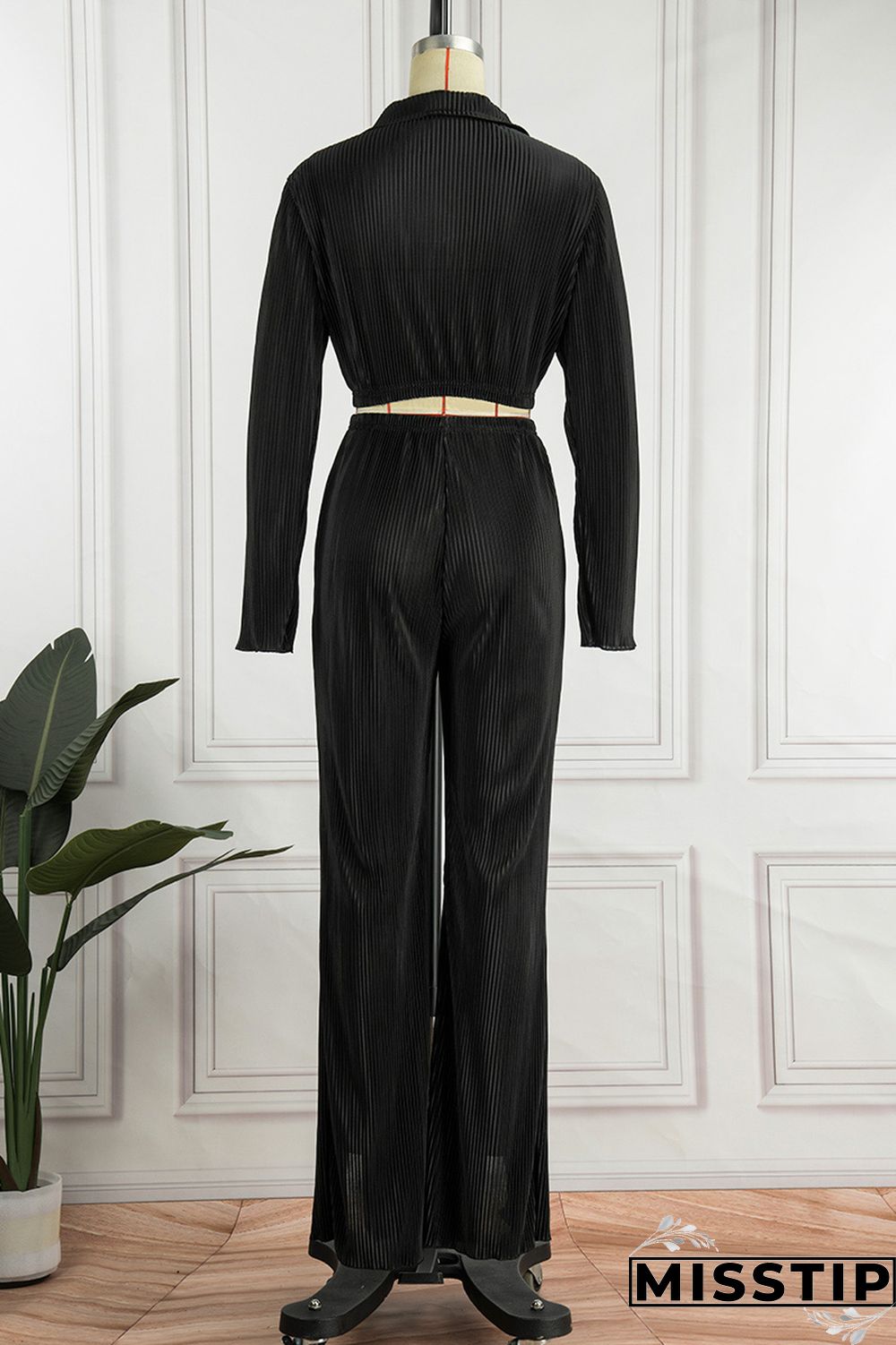 Green Yellow Casual Solid Patchwork Turndown Collar Long Sleeve Two Pieces