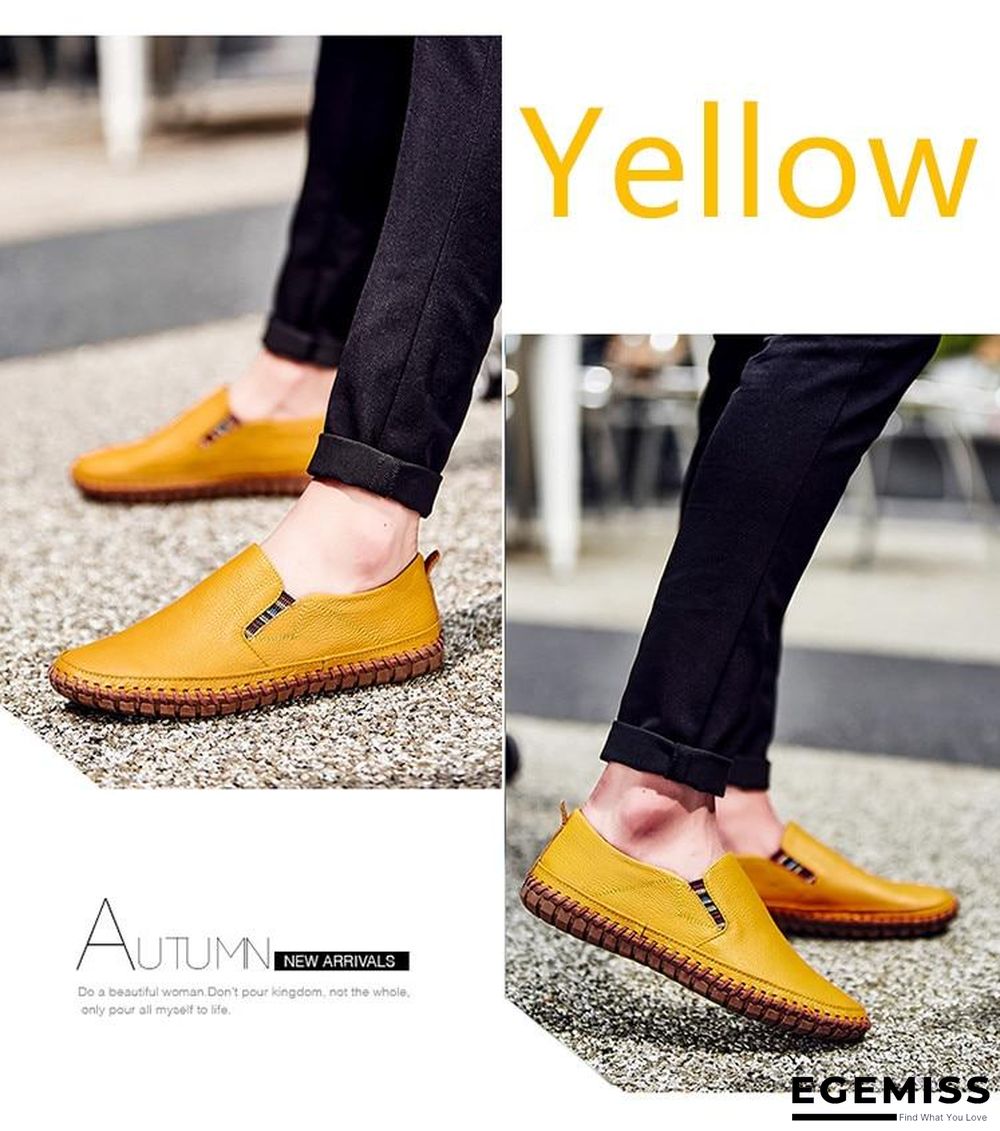Leather Men Shoes Slip On Shoes Leather Loafers Mens Moccasins Shoes Italian Designer Shoes | EGEMISS
