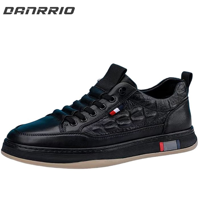 DANRRIO Crocodile Printed Casual Cowhide Sneakers DANRRIO.COM DANRRIO