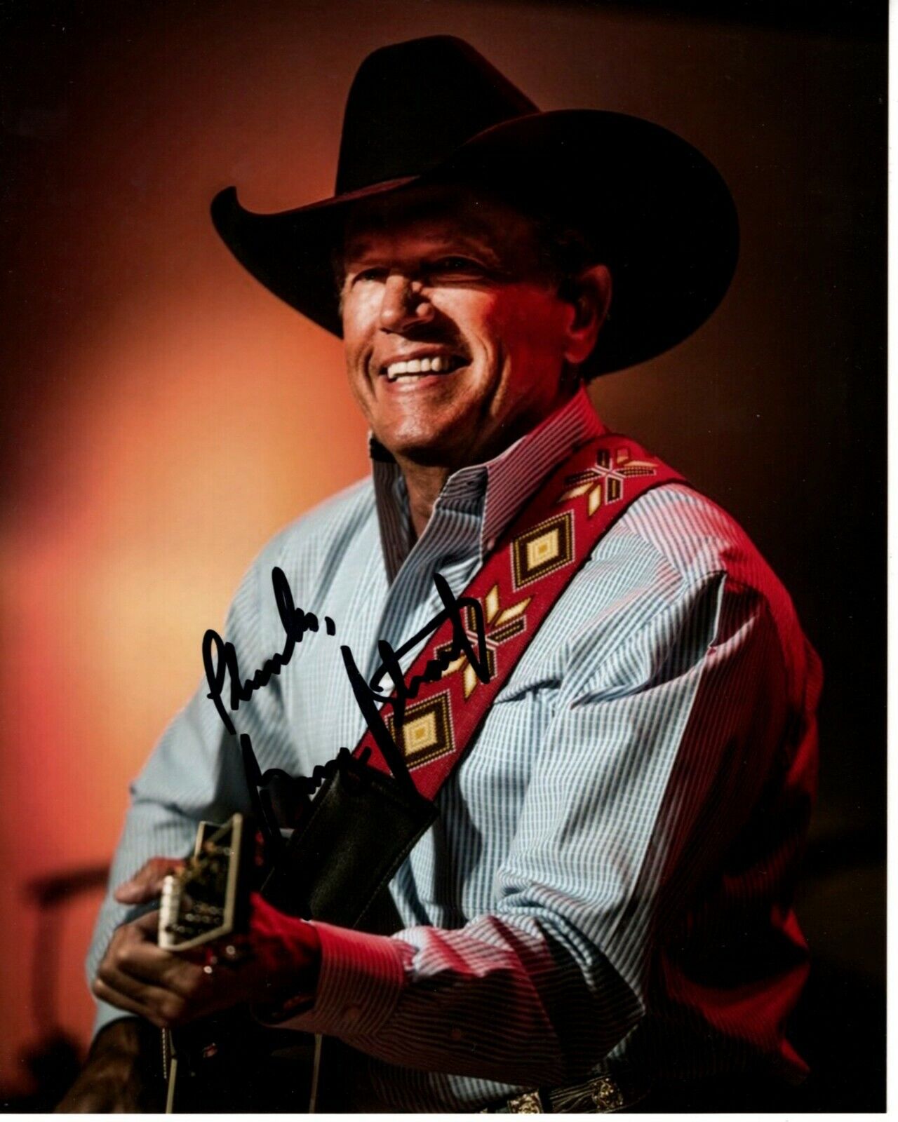 GEORGE STRAIT Signed Autographed Photo Poster painting