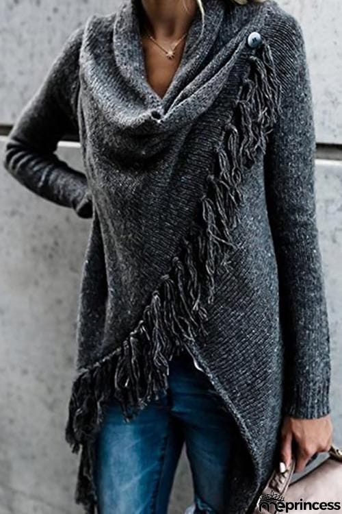 Tassel Long Cardigan