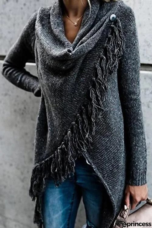 Tassel Long Cardigan