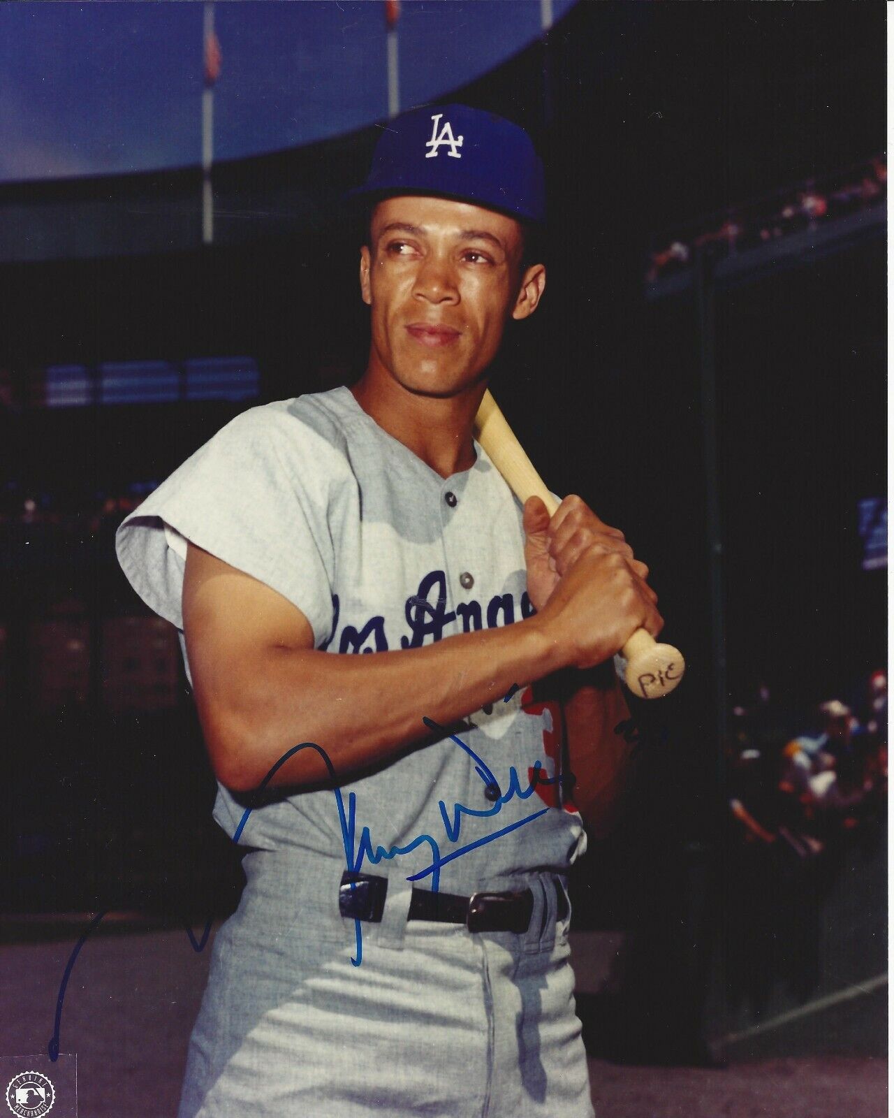 Maury Wills Autographed 8x10 Los Angeles DodgersA810