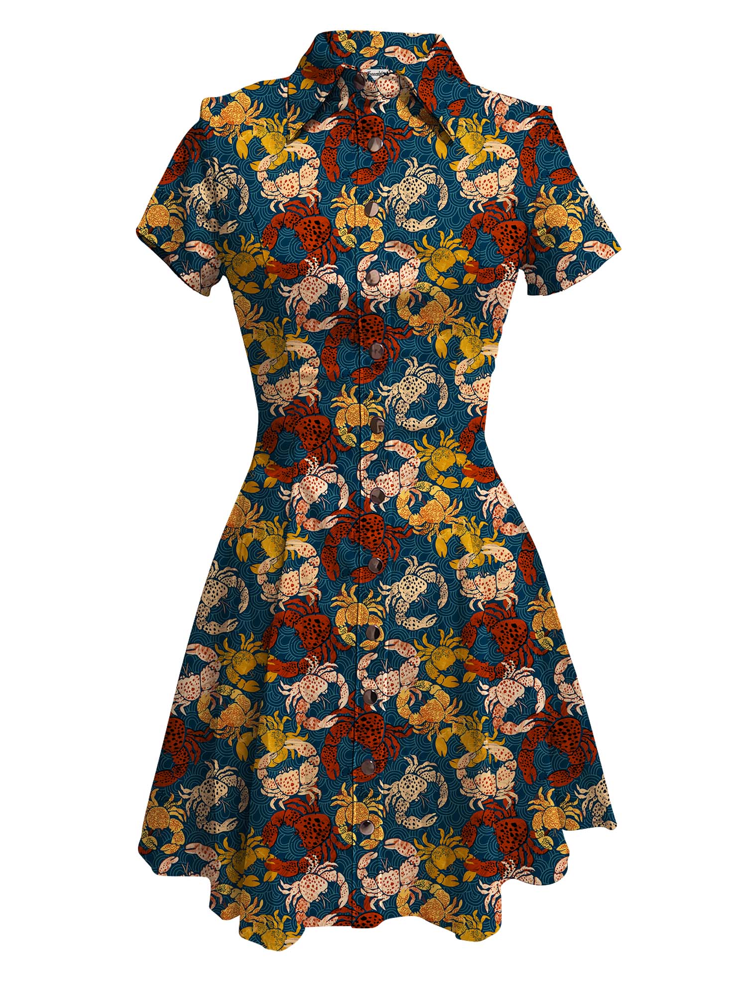 [Andréa Leonelli X Boozelele]Crabs - 100% Cotton Dress