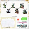 (US Only)6PCS DIY Halloween Designs Diamond Art Greeting Cards for Halloween and Holidays