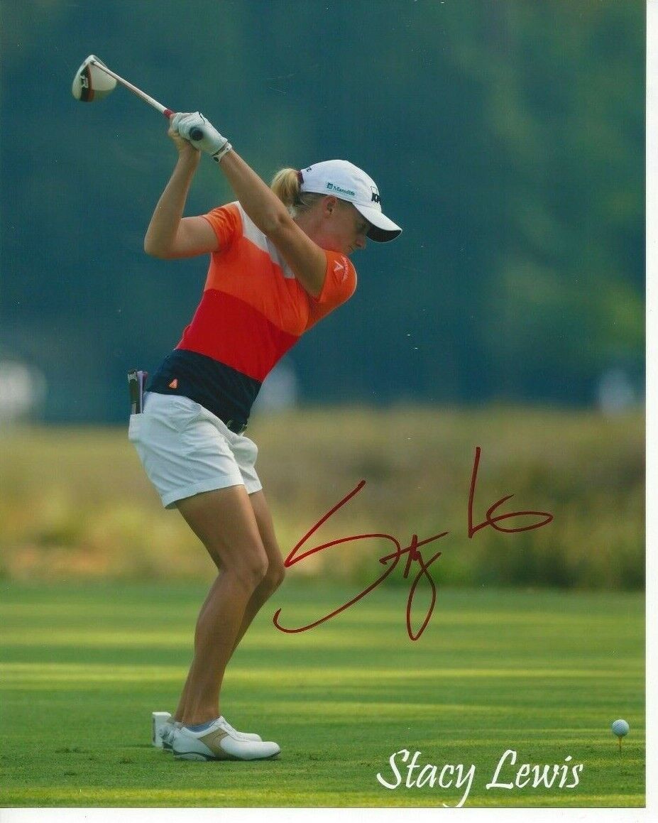 Stacy Lewis Autographed 8x10 LPGAC728