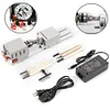 Mini Lathe Kit, 100W Rotary Tool Mini Lathe Bead Polisher High Precision Bead Polisher