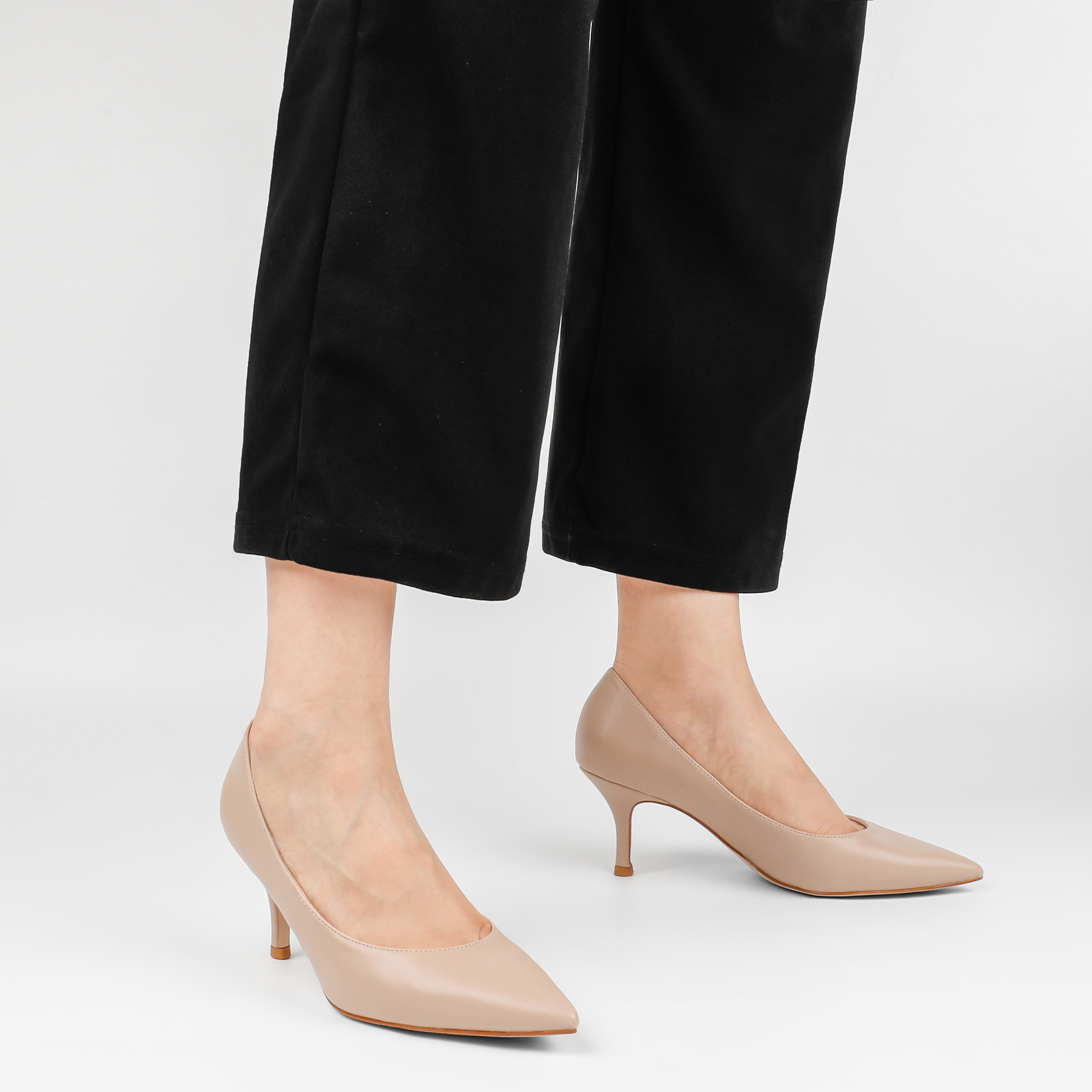 2.36" Kitten Heels Pumps Comfortable Women Daily Shoes-MERUMOTE