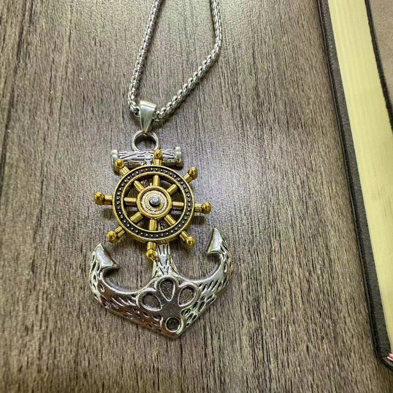 Hip-Hop Anchor Alloy Men’s Pendant Necklace