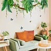 Green Tree Leaf Butterfly Self Adhesive Wall Sticker Home Decor