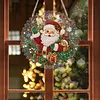 Santa Claus DIY Diamond Painting Pendant Double Sided Gem Beads 25cm