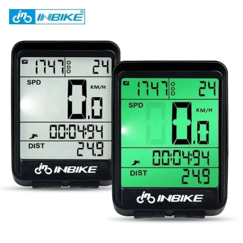 pornhint Pornhint INBIKE Waterproof Bicycle Computer Wireless And Wired MTB Bike Cycling Odometer Stopwatch Speedometer Watch LED Digital Rate