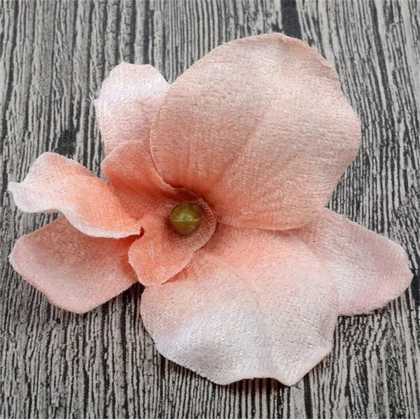 5pcs/lot 8cm High Quality Silk Artificial Orchid Flower Heads For Wedding Christmas Decoration Orchis Cymbidium Fake Flowers