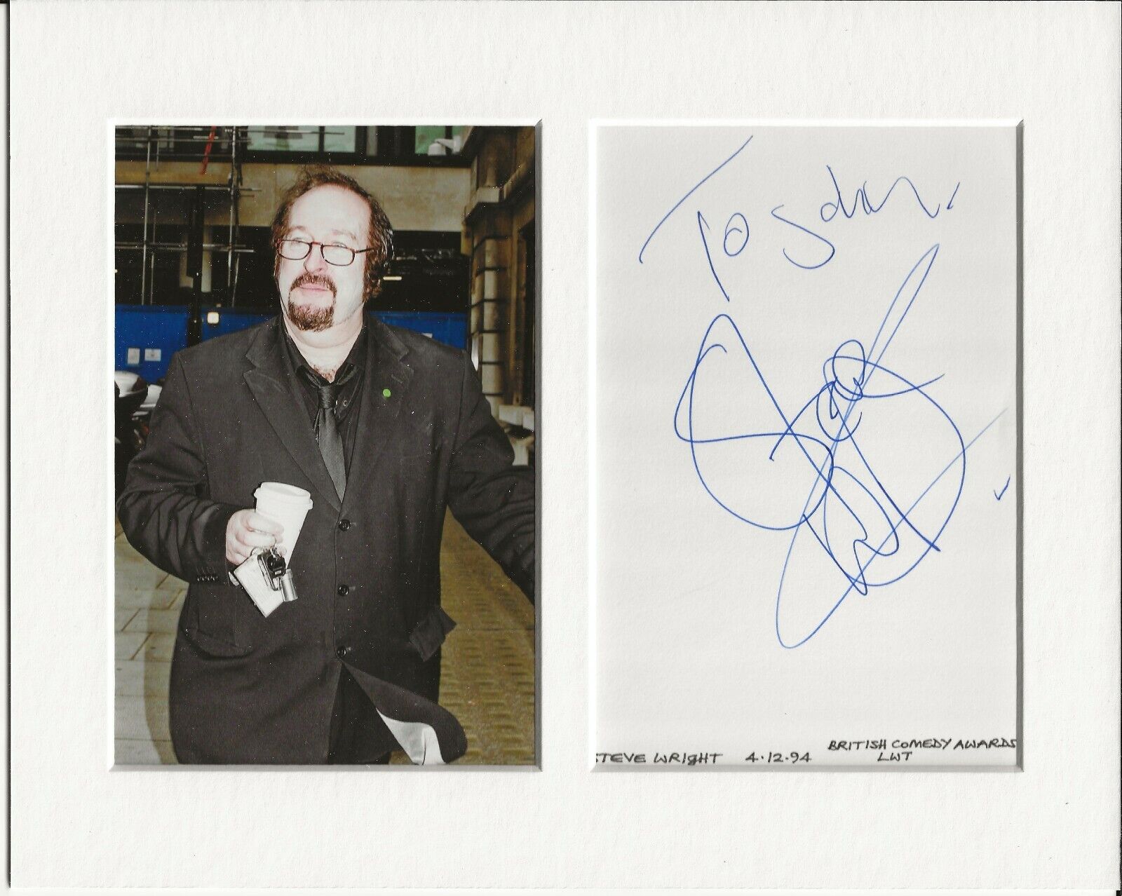 Steve Wright radio genuine authentic autograph signature and Photo Poster painting AFTAL COA