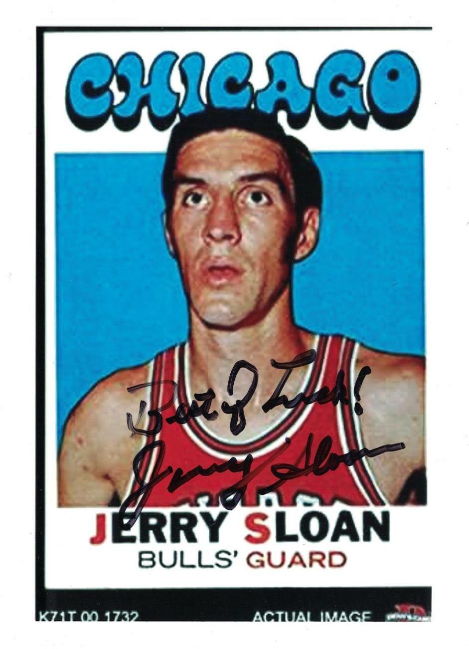 Jerry Sloan Signed Autographed 4x6 Photo Poster painting Utah Jazz Coach A