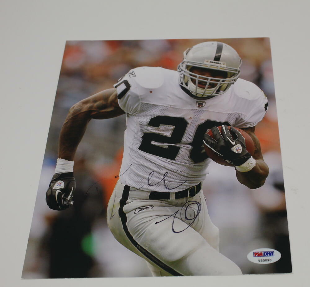 DARREN MCFADDEN SIGNED AUTOGRAPH 8x10 Photo Poster painting - ARKANSAS RAZORBACKS LEGEND PSA