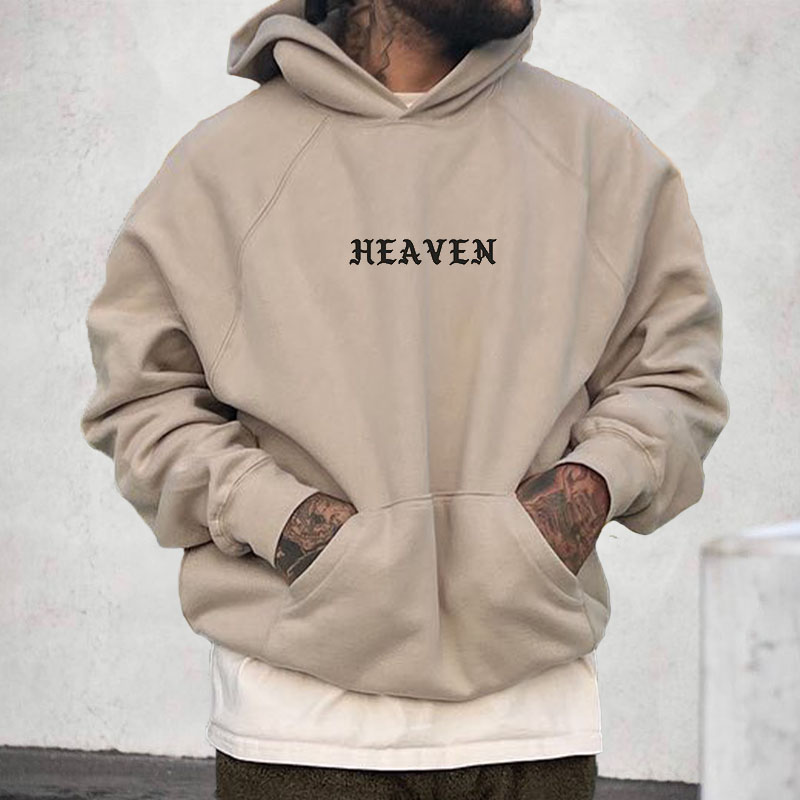 Men's Faith 'HEAVEN' Print Casual Pullover Sweatshirt / [blueesa] /