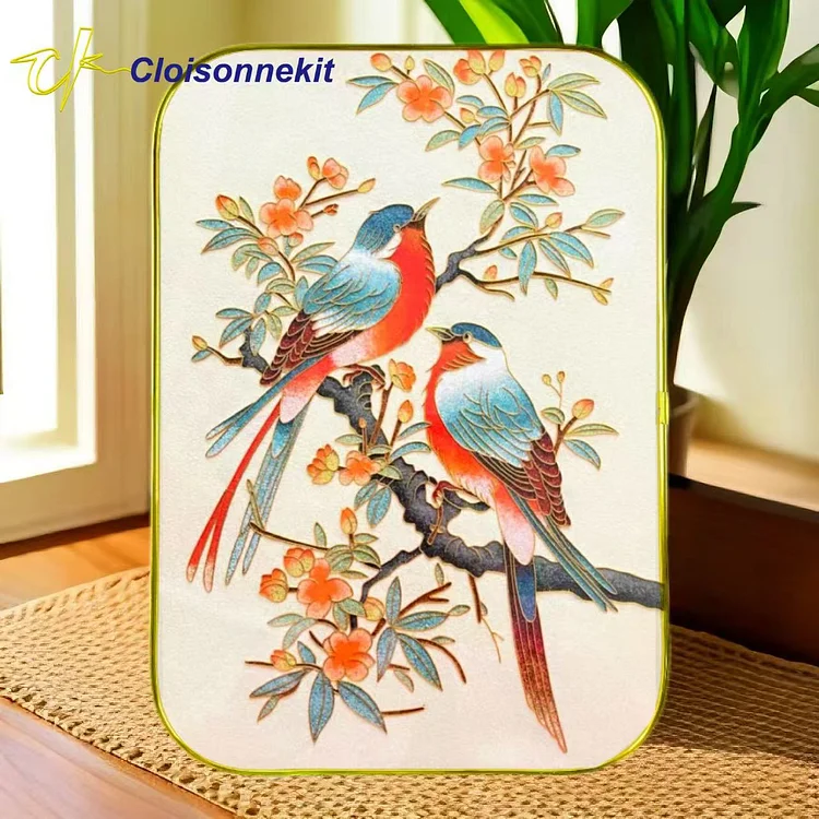 Love Among Blossoms-Cloisonne Painting Art Kits - Cloisonnekit