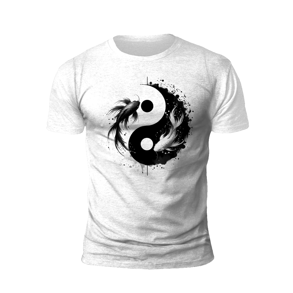 Yin Yang Koi: Harmony in Balance T-Shirt