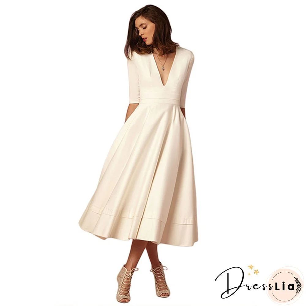 Women A-line Long Dress Elegant Party Dress Evening Dress Casual Maxi Dress