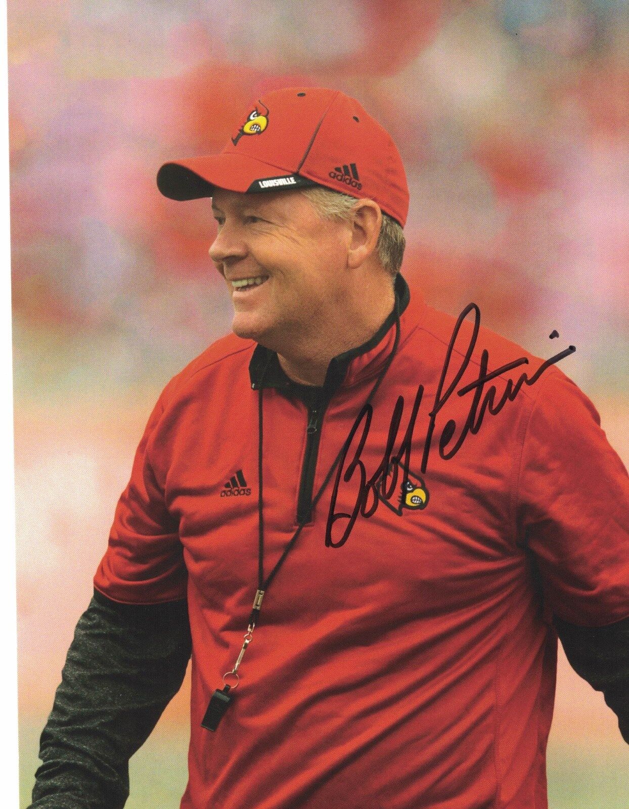 Louisville Coach Bobby Petrino Signed Autographed 5x7 Photo Poster painting Cardinals B