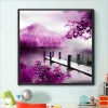 Beautiful Purple Scenery  | Full Round Diamond Painting Kits