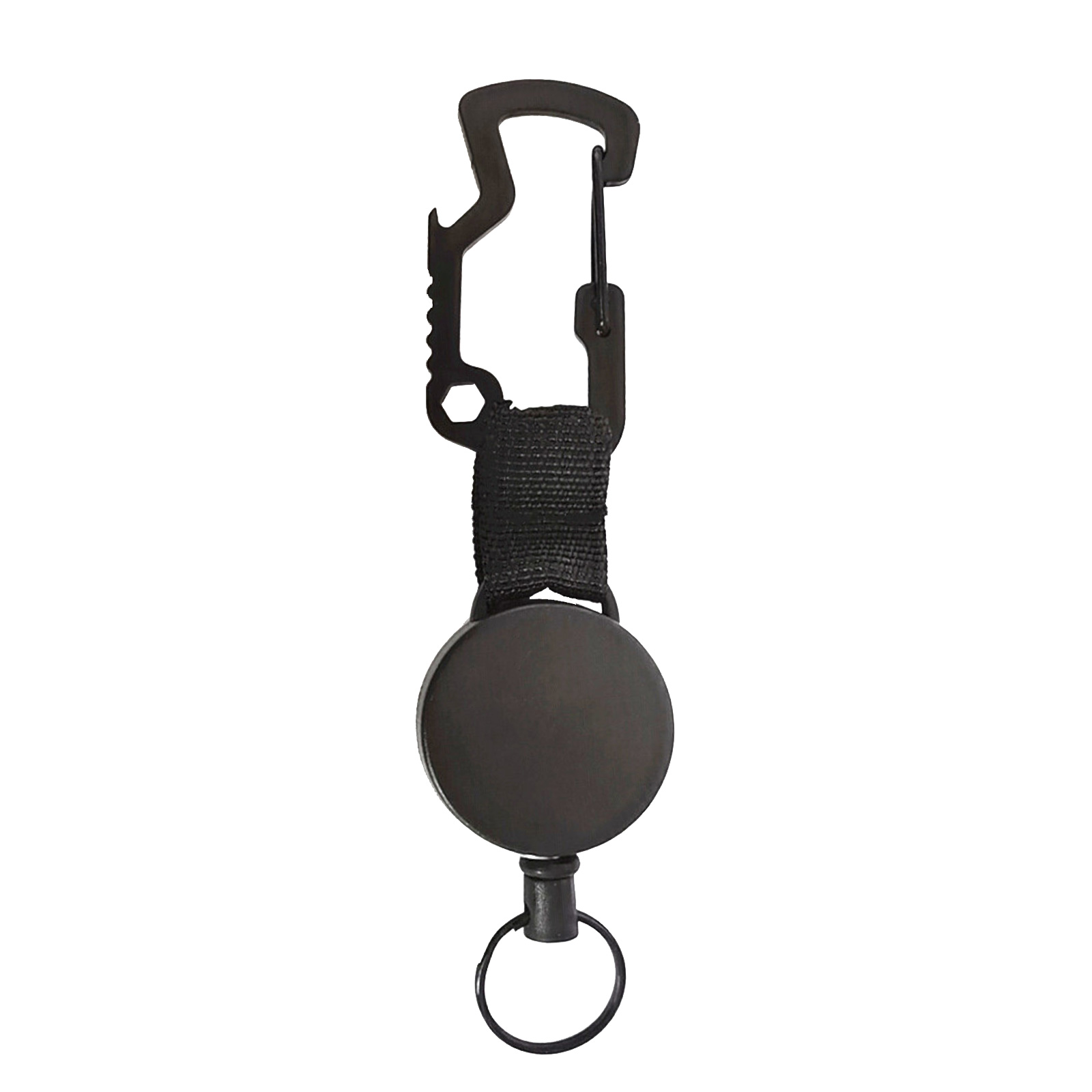 

Retractable Heavy Duty Key Chain Badge Holder Reel Steel Carabiner Clip, 501 Original