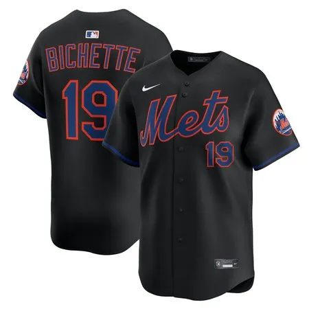 Youth New York Mets #19 Bo Bichette Nike Black Alternate Limited Jersey