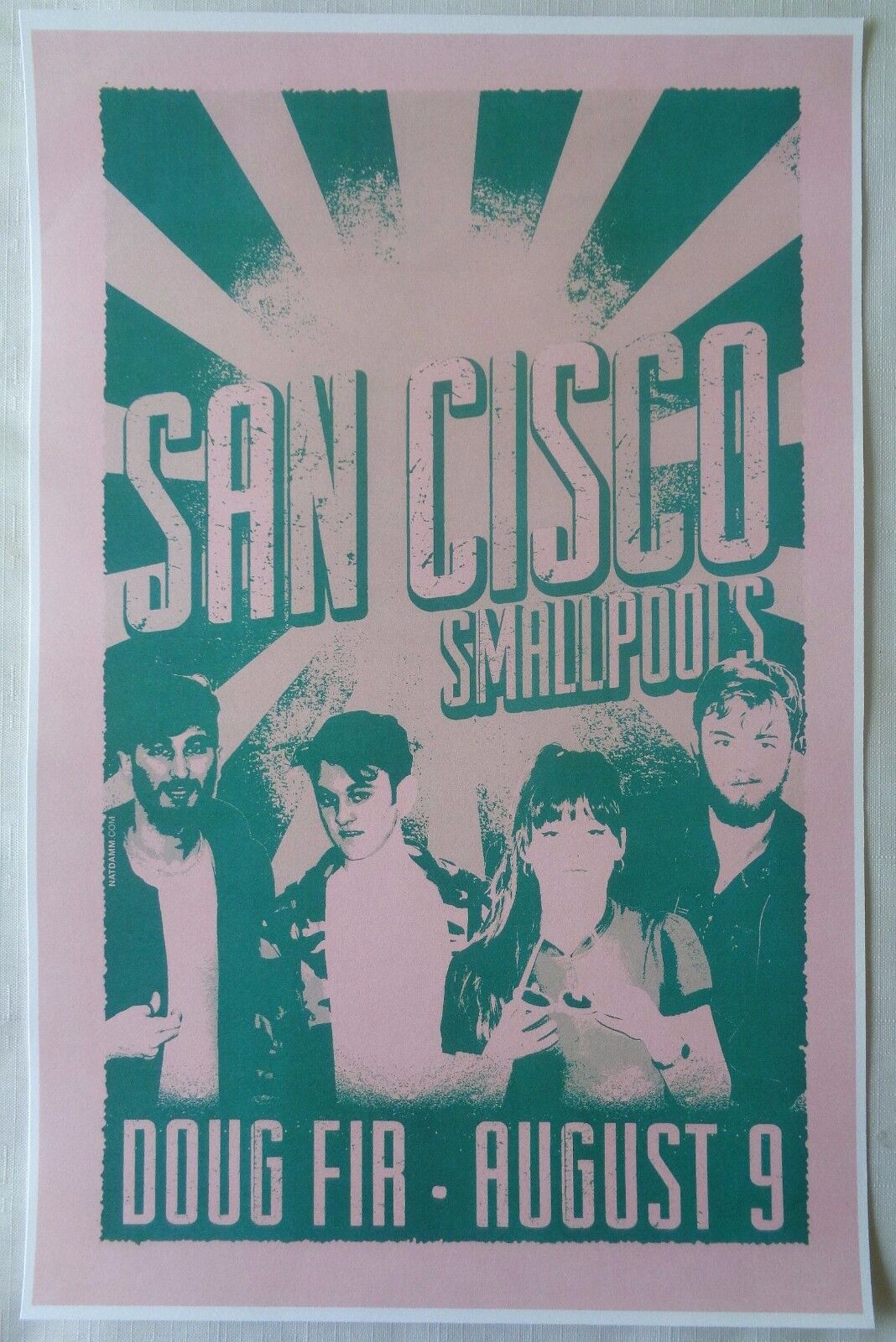 SAN CISCO Gig POSTER August 2013 Portland Oregon Concert