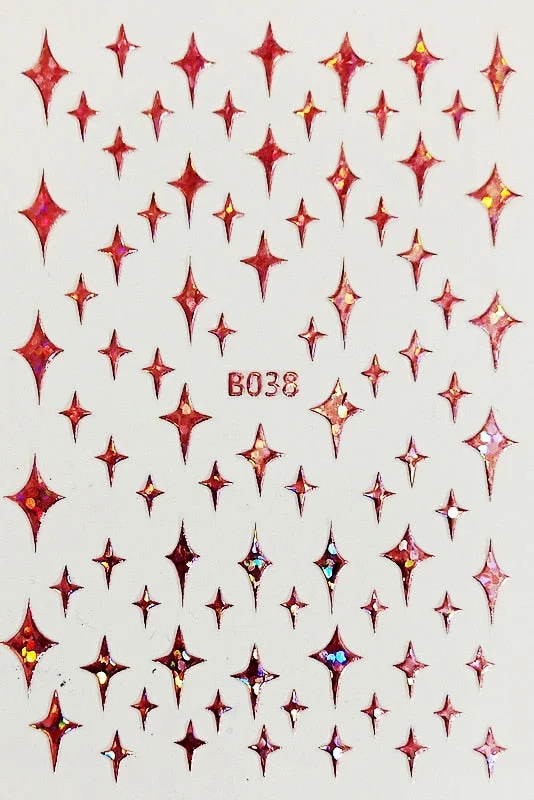 DIY Nail Art Stickers Star Light Manicure Design Accessories Back Glue Decoration Foil Nail Art Decor Designer Nail Stickers-Nail Inspo