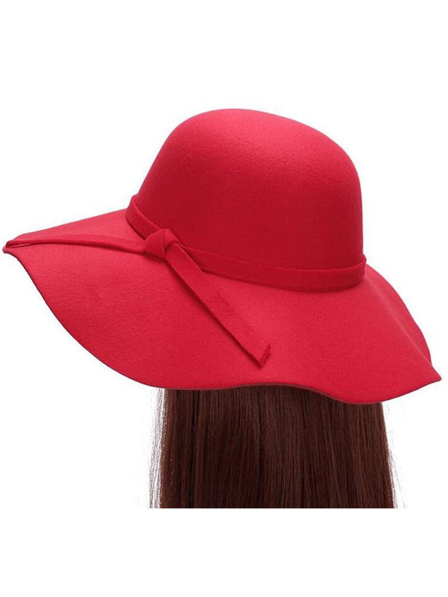Fashion Vintag Women's Beach Sun Hat Waves Large Brim Sunbonnet Hat