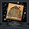 (25x25cm)DIY Pearl Painting Xmas Framed Handmade Pearl Material Art Kit Living Room Decor