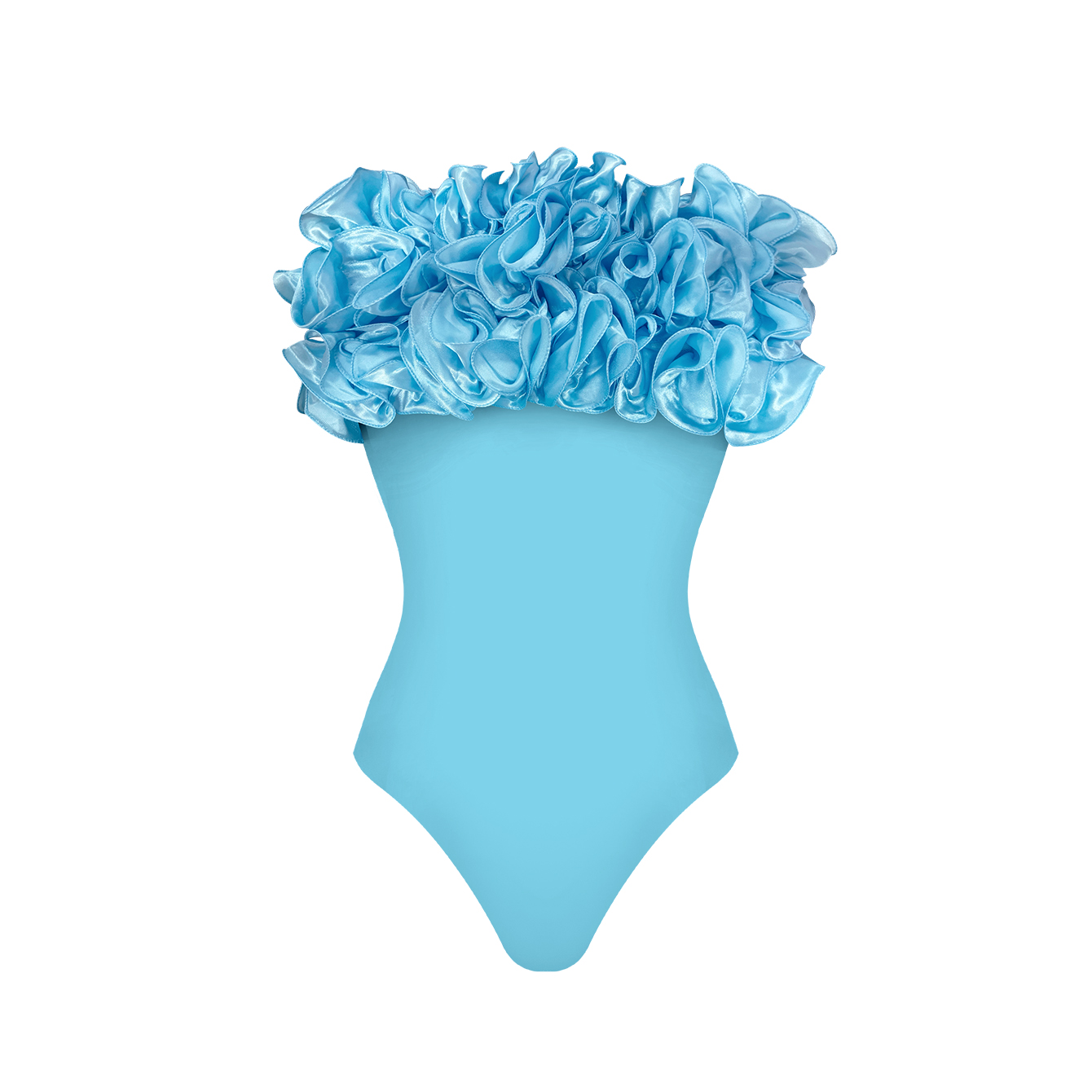 Ballifyex 2025 2Pc High Quality Luxury Woman Swimsuit Flower Ruffle Solid Bathingsuit Push Up Swimwear Off Shoulder Summer Suits Beachwear